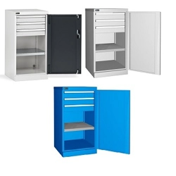 vendita online Armadio perfom con porta battente e 3 cassetti mm.512x555x1000h (rif.1100) Armadi Metallici Fami